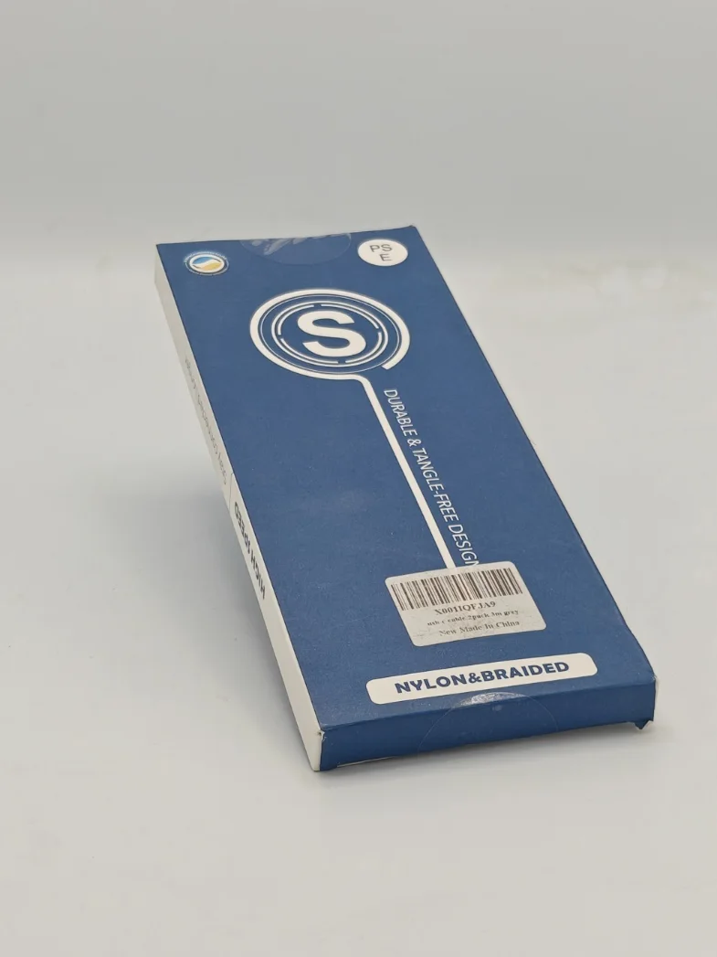 Nylon braided cable – blue box